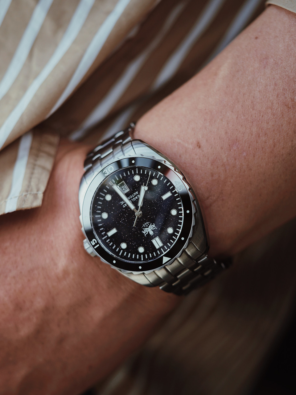 PHOIBOS EAGLE RAY 200M Automatic Diver Watch PY065CD Black