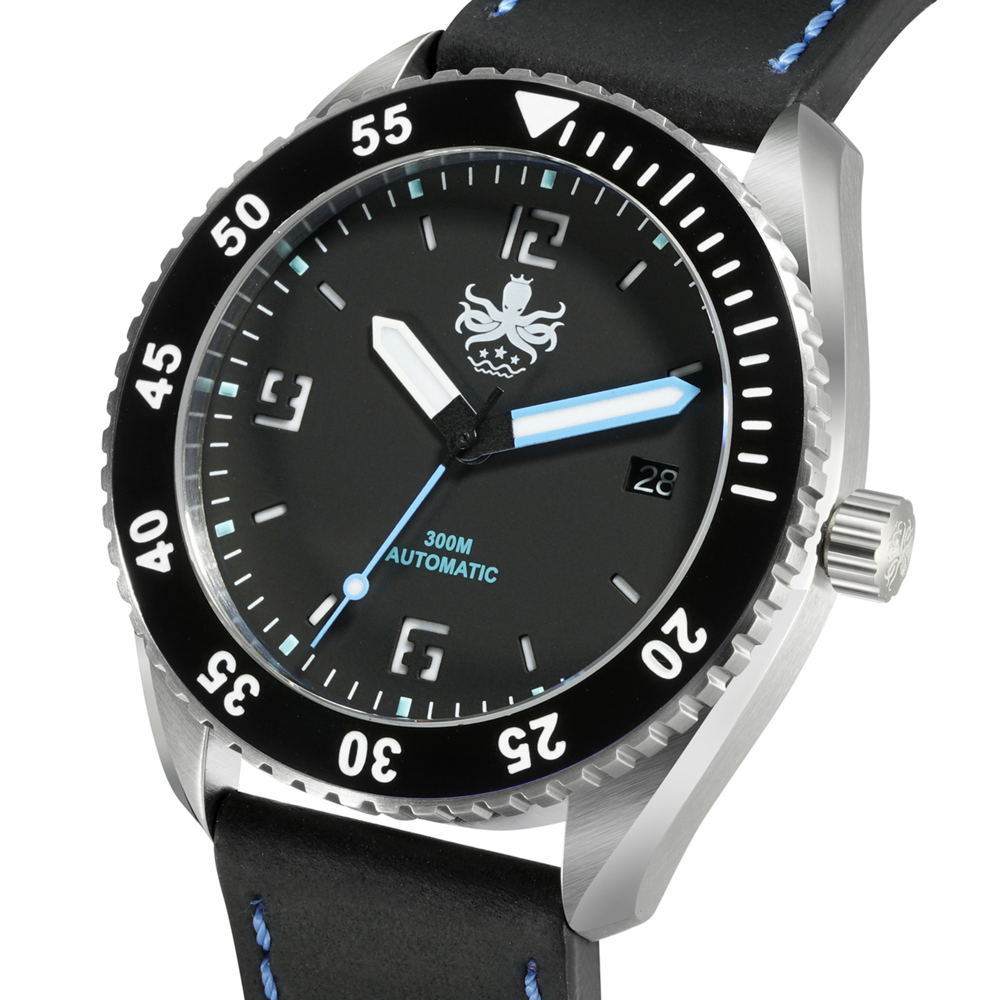 phoibos py007c 300m automatic diver watch black