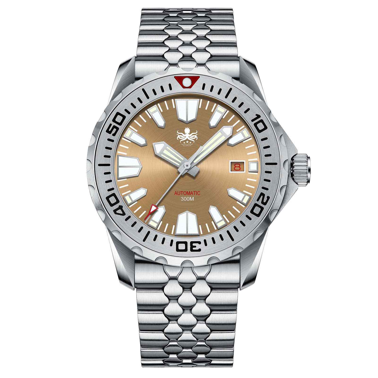 $360.00 Sale PHOIBOS MIYOTA 9015 Kraken Watch: (41mm case-SS BEZEL