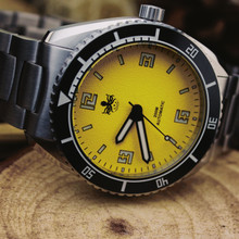 PHOIBOS REEF MASTER 200M Automatic Diver Watch PY047F Lemon Yellow
