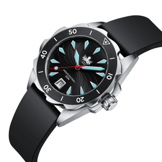 PHOIBOS SEA NYMPH 300M Quartz Lady Diver Watch PX021D Orange