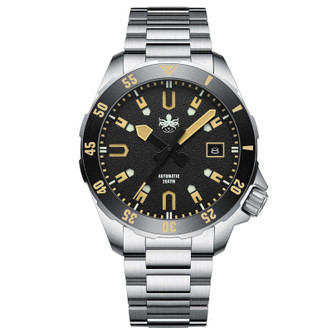 PHOIBOS APOLLO 200M Automatic Diver Watch PY056D Grey