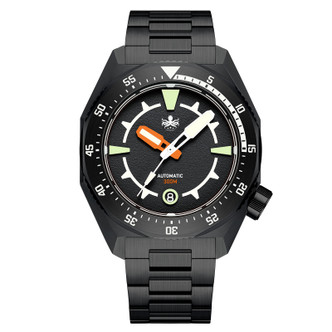 PHOIBOS Depth Hunter DLC 300M Automatic Diver Watch PY060CX Black