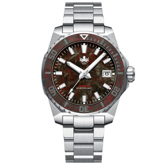 PHOIBOS LEVIATHAN 200M Automatic Diver Watch PY062D Red Forged Carbon Fiber 