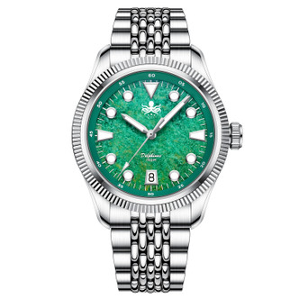 PHOIBOS Delphinus 100M Automatic Watch PY066A Green Jade