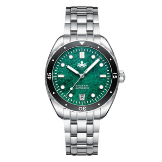 PHOIBOS EAGLE RAY 200M Automatic Diver Watch PY065AD Green Jade Date