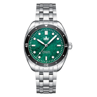PHOIBOS EAGLE RAY 200M Automatic Diver Watch PY065AN Green Jade No Date
