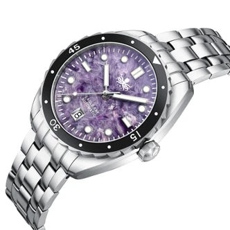 PHOIBOS EAGLE RAY 200M Automatic Diver Watch PY065HD Charoite Date