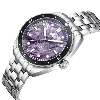 PHOIBOS EAGLE RAY 200M Automatic Diver Watch PY065HN Charoite No Date