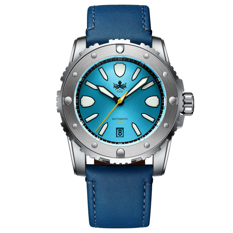 PHOIBOS GREAT WALL 300M Automatic Diver Watch PY045B Blue 