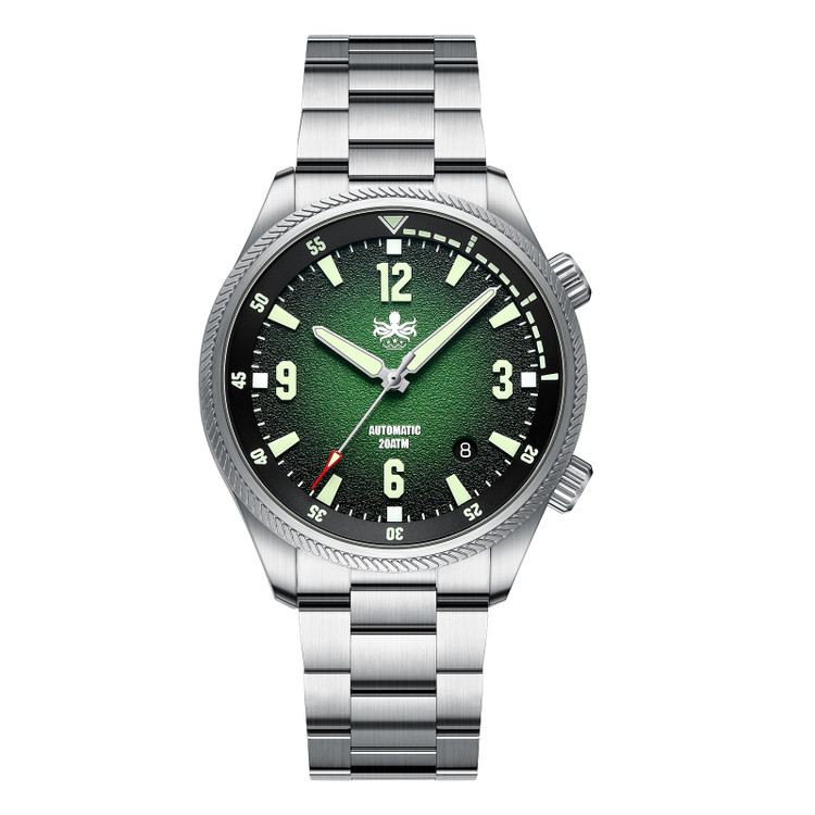 PHOIBOS Storm Corsair 200M Automatic Diver Watch PY063A Green