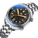 PHOIBOS EAGLE RAY 200M Automatic Compressor Dive Watch PY039D Sunray Black&Gold