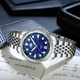 PHOIBOS Delphinus 100M Automatic Watch PY066B Lapis Lazuli 