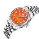 PHOIBOS Delphinus 100M Automatic Watch PY066F Orange Agate