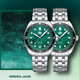 PHOIBOS EAGLE RAY 200M Automatic Diver Watch PY065AD Green Jade Date