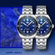 PHOIBOS EAGLE RAY 200M Automatic Diver Watch PY065BD Lapis Lazuli Date