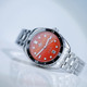 PHOIBOS EAGLE RAY 200M Automatic Diver Watch PY065FD Orange Agate Date