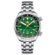 PHOIBOS EAGLE RAY TRAVELER GMT 150M Automatic Compressor Diver Watch PY067A Malachite