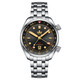 PHOIBOS EAGLE RAY TRAVELER GMT 150M Automatic Compressor Diver Watch PY067C Sunray Black&Gold