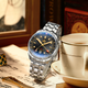 PHOIBOS EAGLE RAY TRAVELER GMT 150M Automatic Compressor Diver Watch PY067C Sunray Black&Gold