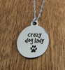 Crazy Dog Lady Charm Necklace