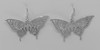 Silver Butterfly Earrings