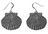 Silver Scallop Shell Earrings