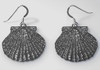 Silver Scallop Shell Earrings