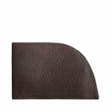 Front Pocket Wallet - Ballglove Leather in Dark Brown