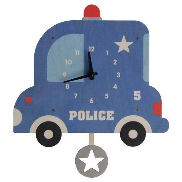 Police Car Pendulum Clock