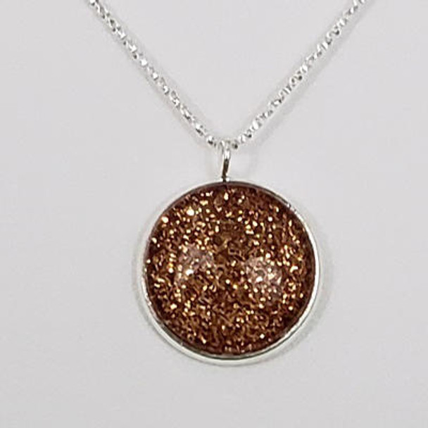 Shimmering Copper Necklace