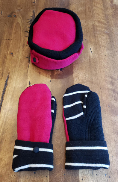 Womens Wool Hat and Mitten Set - LC26