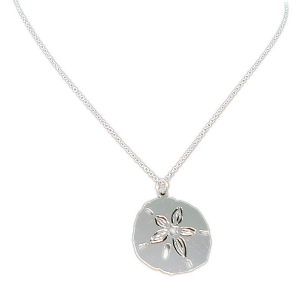 Silver Sand Dollar Necklace