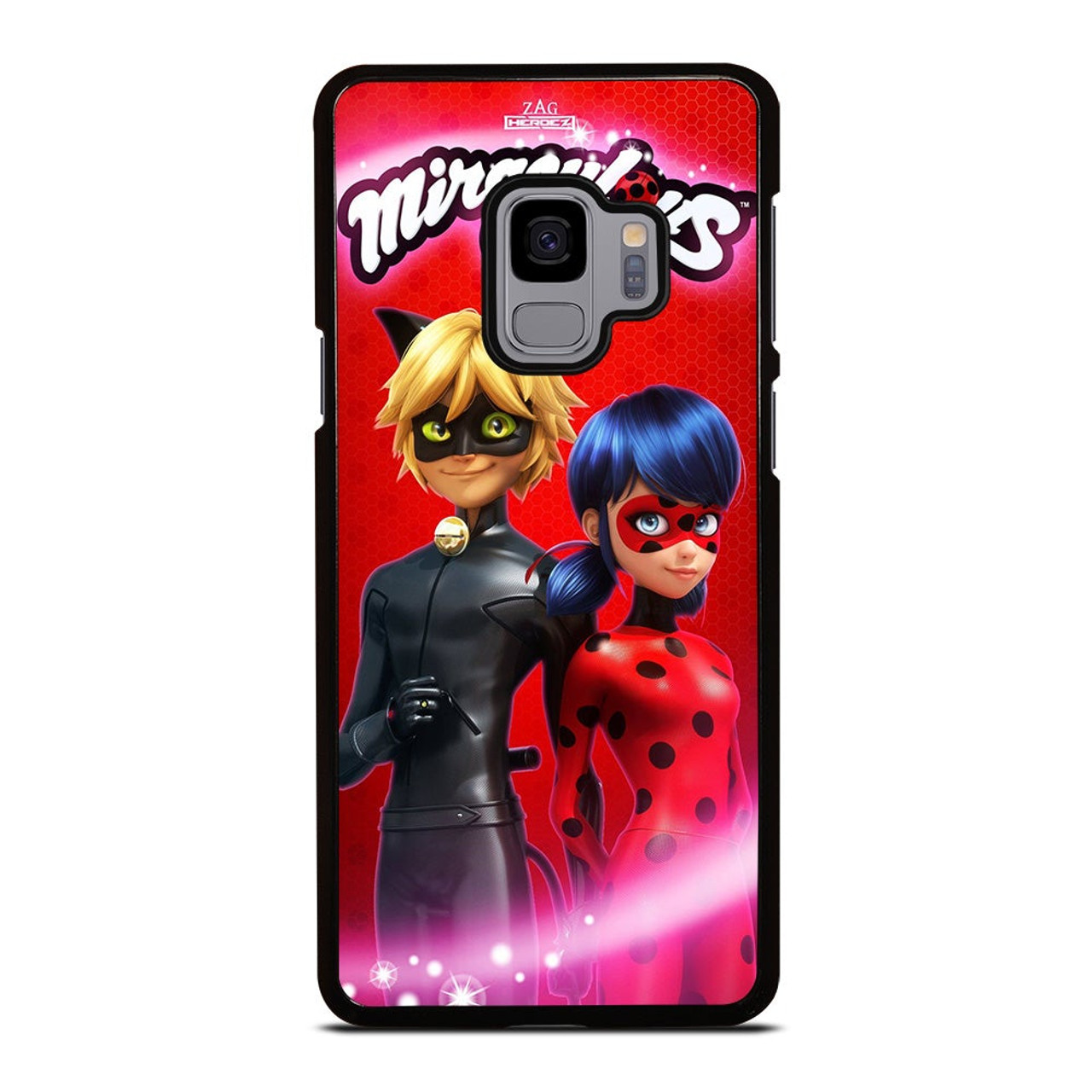 MIRACULOUS TALES OF LADYBUG & CAT NOIR GRAPHICS GEL CASE FOR SAMSUNG PHONES  4