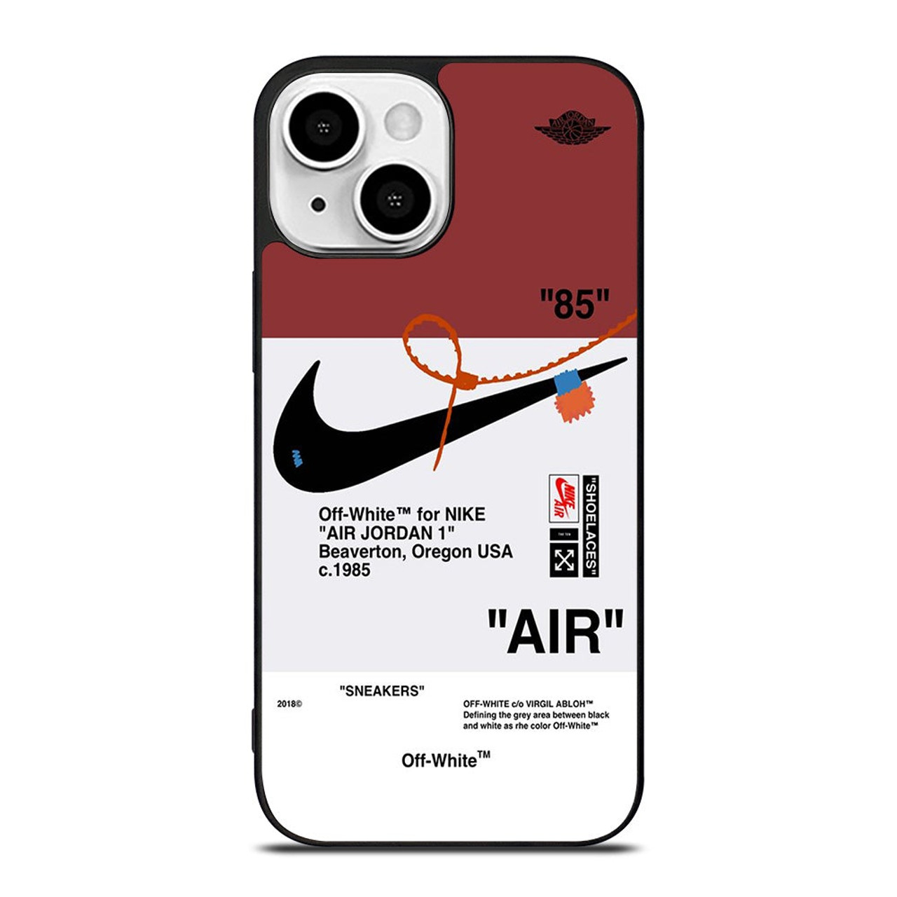 OFF WHITE NIKE AIR JORDAN SNEAKERS iPhone 13 Mini Case Cover