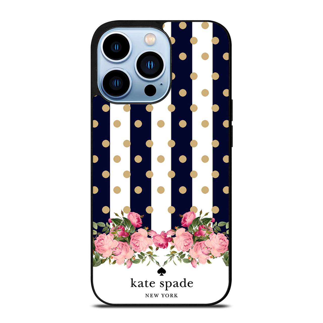 KATE SPADE NEW YORK POLKADOTS FLORAL iPhone 13 Pro Max Case Cover