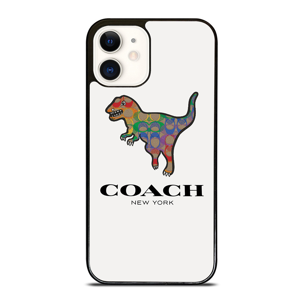 COACH NEW YORK DINOSAUR iPhone 12 Case Cover COACH NEW YORK DINOSAUR iPhone 12 Case Cover