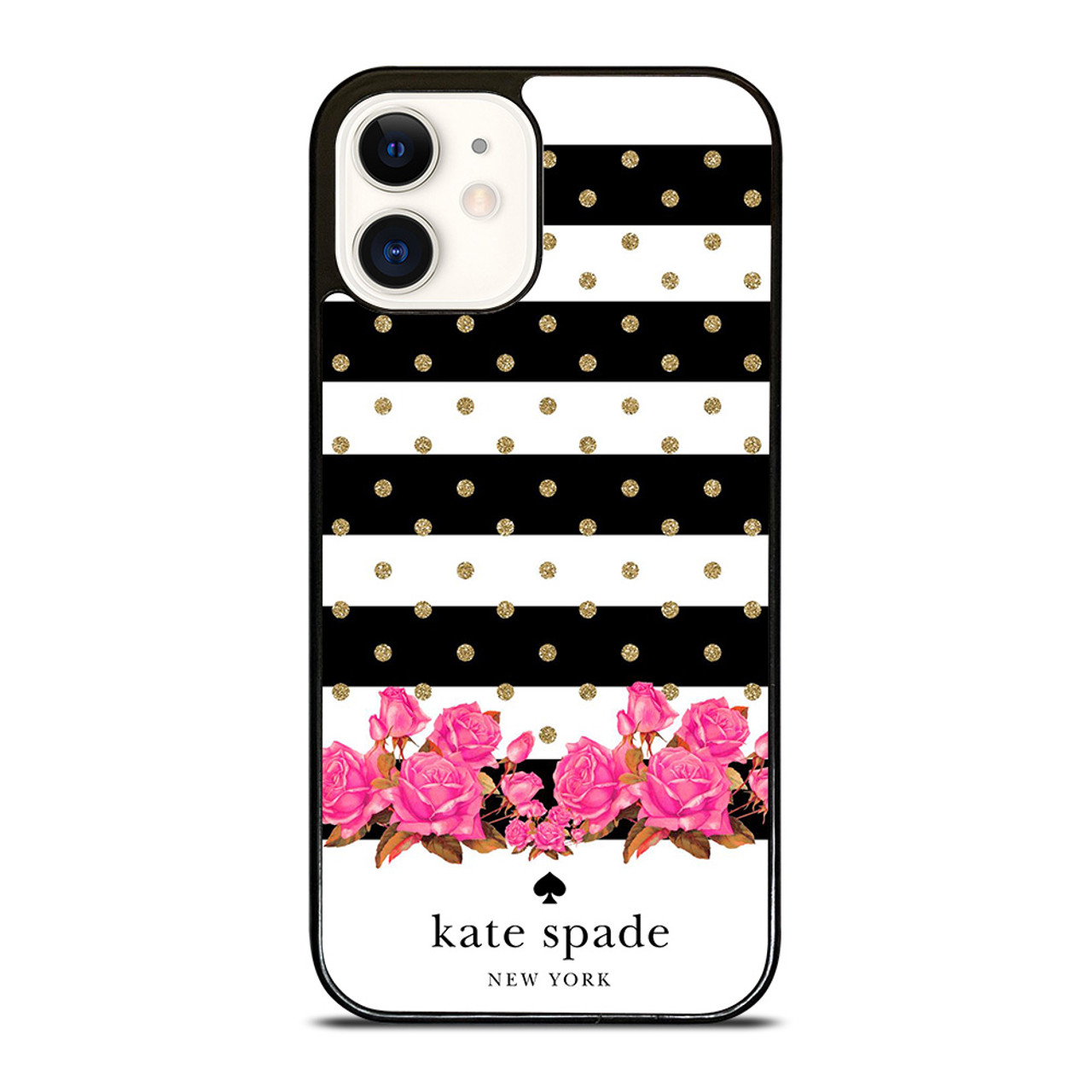 KATE SPADE NEW YORK FLORAL POLKADOTS iPhone 12 Case Cover