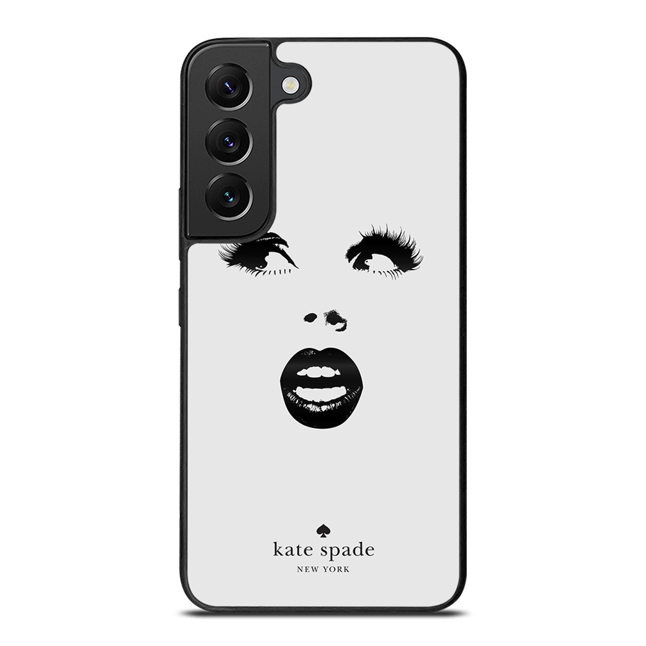 KATE SPADE BLACK WHITE FACE Samsung Galaxy S22 Plus Case Cover