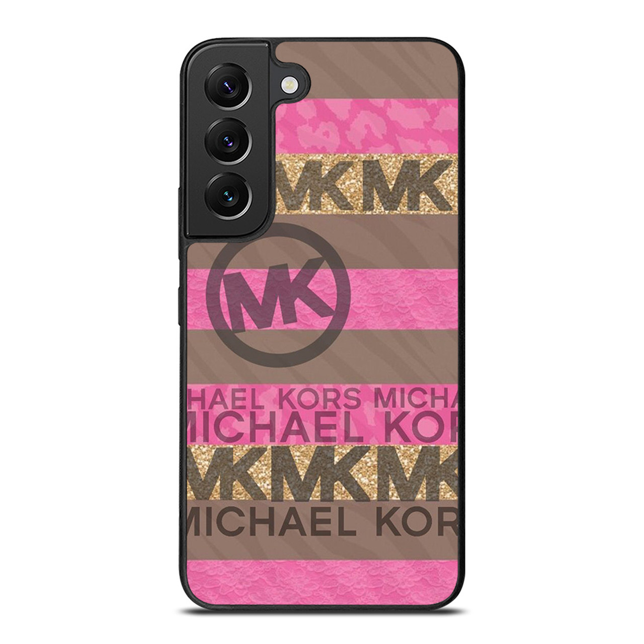 MICHAEL KORS PINK STRIP LOGO Samsung Galaxy S22 Plus Case Cover