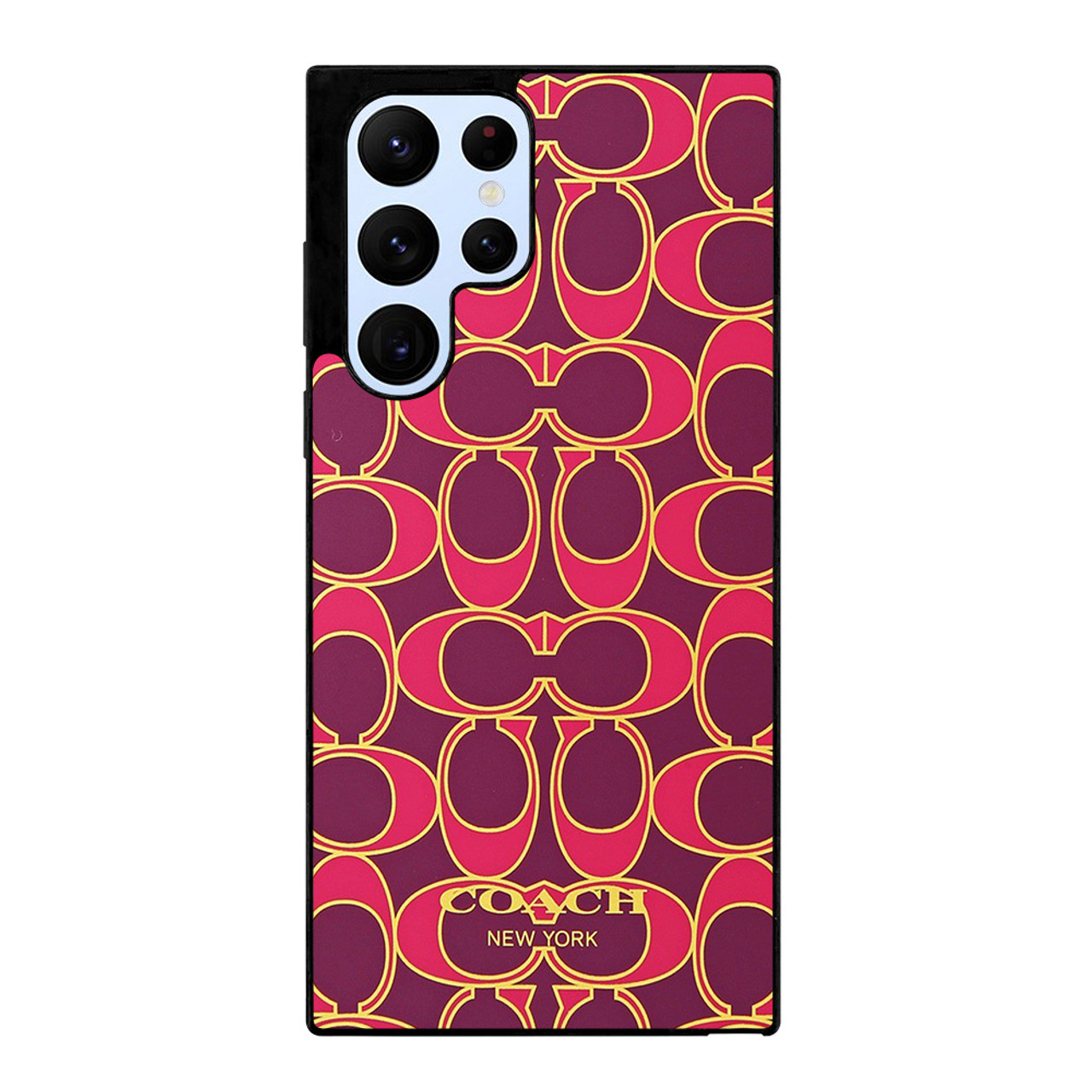 Pink Louis Vuitton Seamless Pattern Samsung Galaxy S22 Plus Case