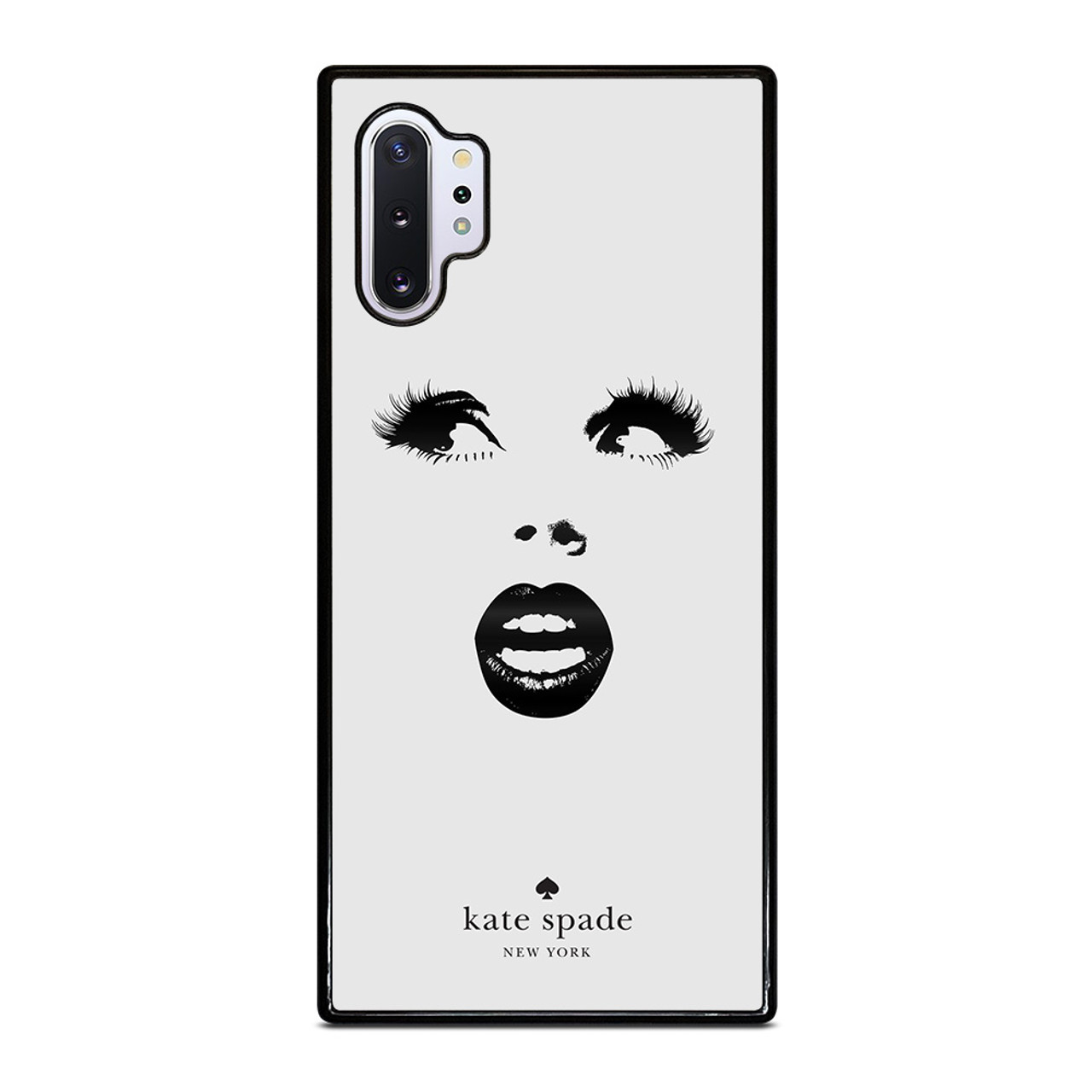KATE SPADE BLACK WHITE FACE Samsung Galaxy Note 10 Plus Case Cover