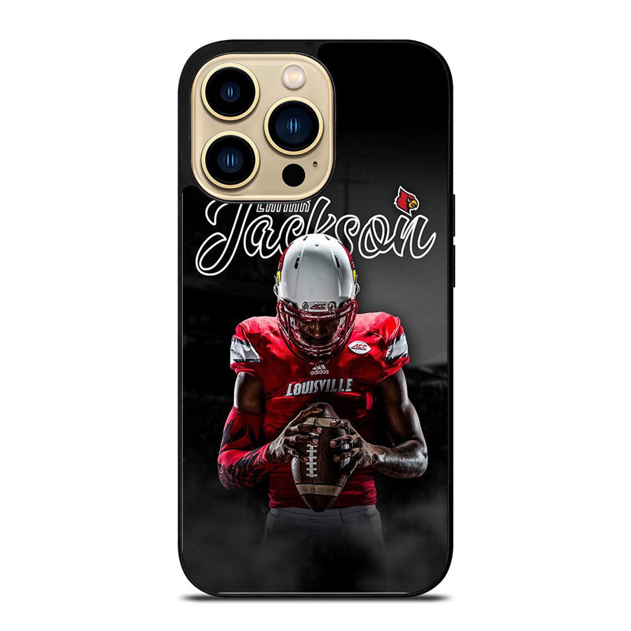 UNIVERSITY OF LOUISVILLE LAMAR JACKSON iPhone 14 Pro Case Cover