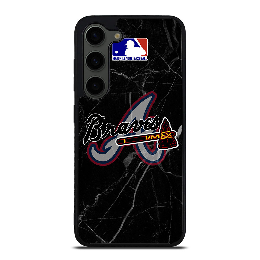 ATLANTA BRAVES BLACK MARBLE LOGO Samsung Galaxy S23 Plus Case Cover