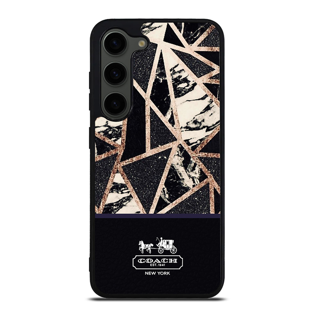 LOUIS VUITTON PATTERN BLACK AND WHITE Samsung Galaxy S23 Plus Case Cover