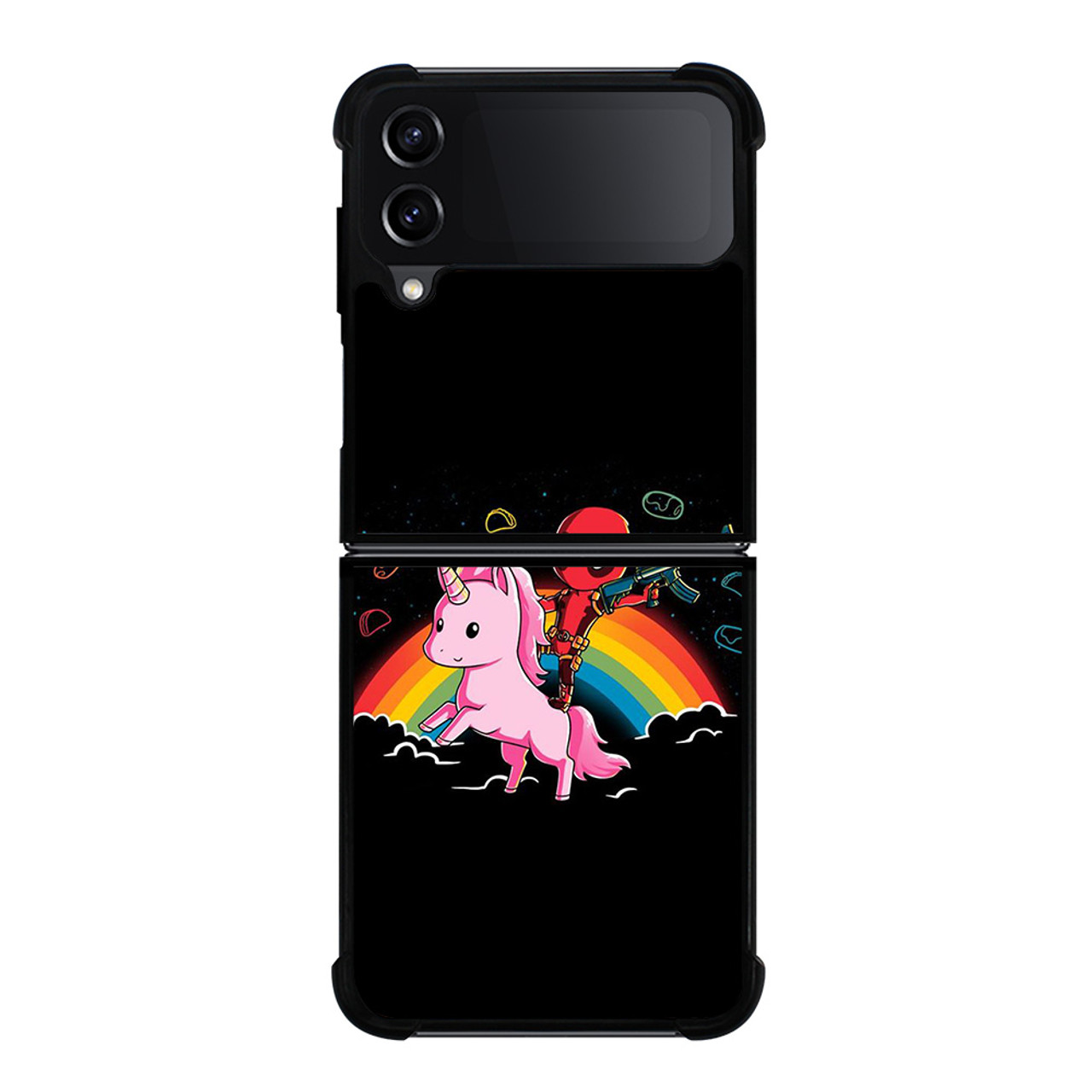 DEADPOOL AND UNICORN CUTE Samsung Galaxy Z Flip 4 Case Cover