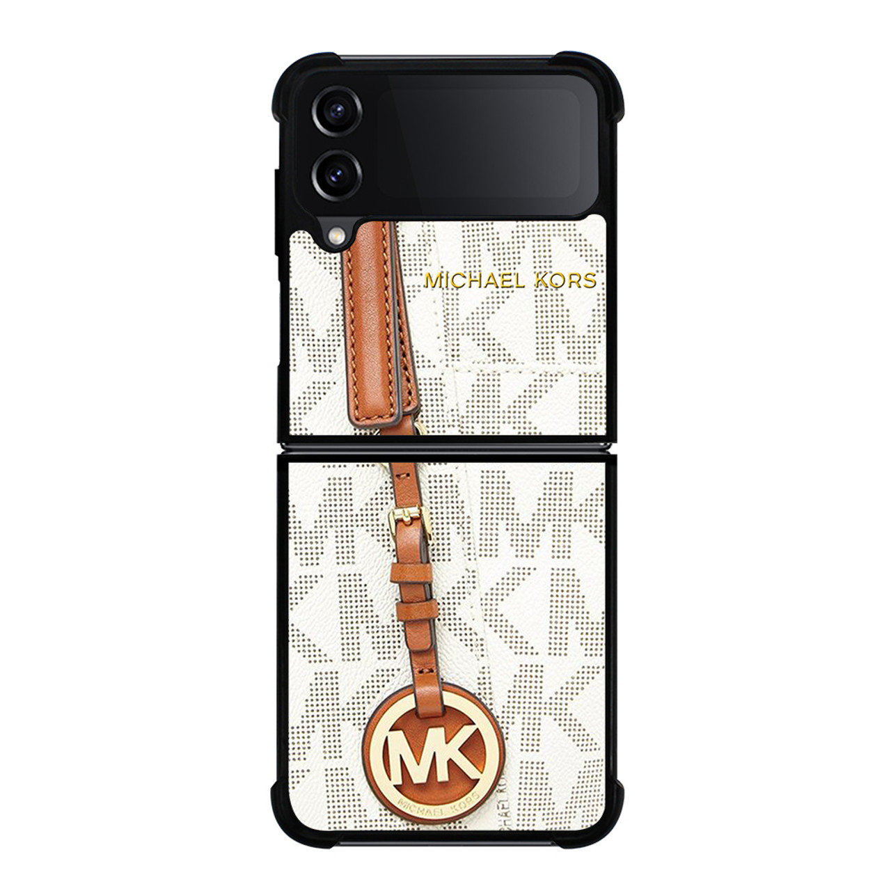 MICHAEL KORS MK WHITE 2 Samsung Galaxy Z Flip 4 Case Cover