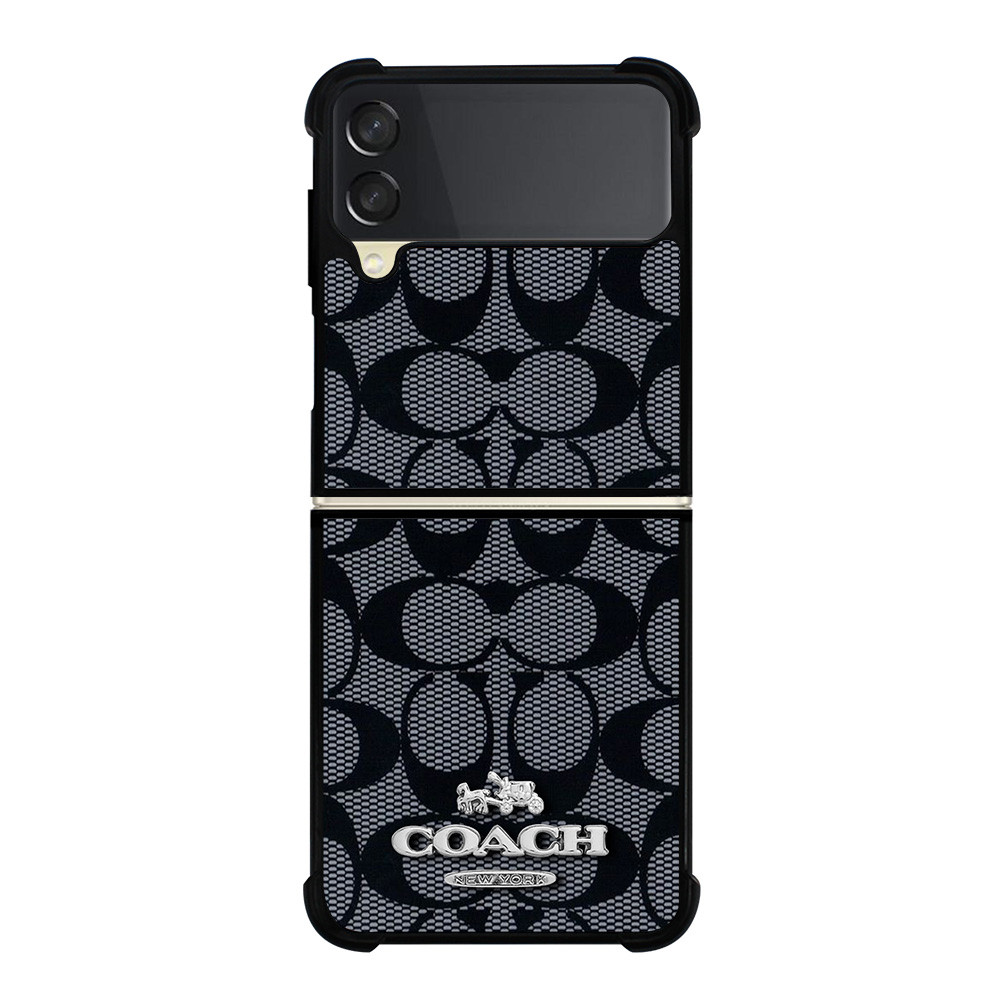 Flip Coach Case Iphone Xr Coach Signature C Charcoal Black Canvas Case For  IPhone 13