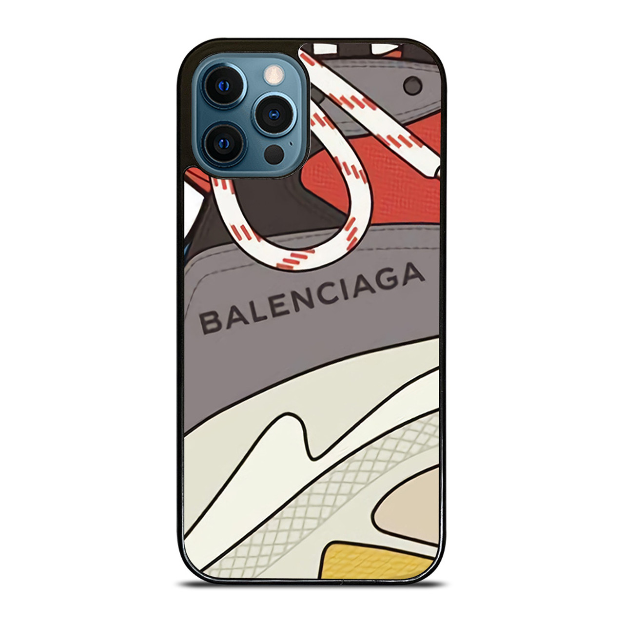 Sta in plaats daarvan op Ambtenaren verhoging BALENCIAGA SHOES LOGO iPhone 12 Pro Max Case Cover
