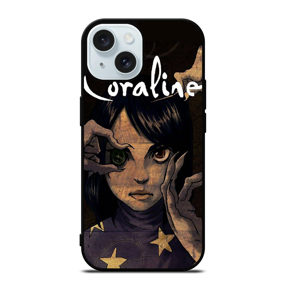 CORALINE FACE CARTOON iPhone 15 Case Cover CORALINE FACE CARTOON iPhone 15 Case Cover
